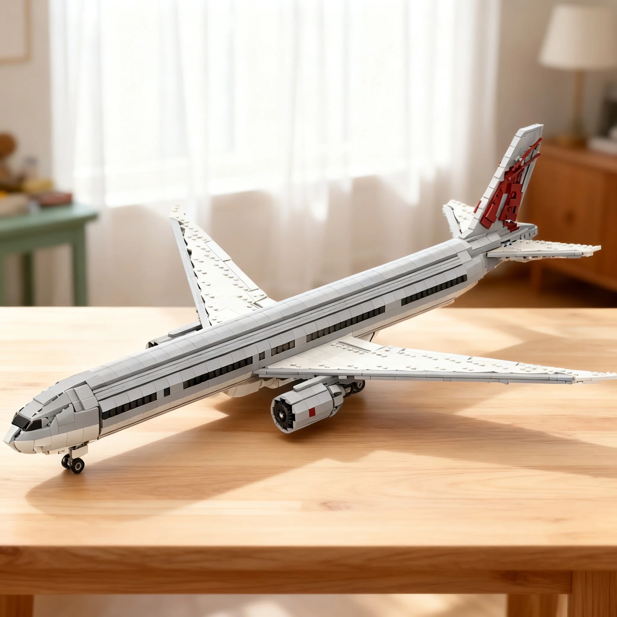 Kids Toys Qatar - 2171 Buah MOC Boeing 300ER Qatar