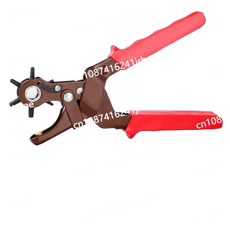 Multi-function Leather Belt Hole Punch Plier Useful Round Hole Punching Machine Watchband Strap Leathercraft Household Hand Tool