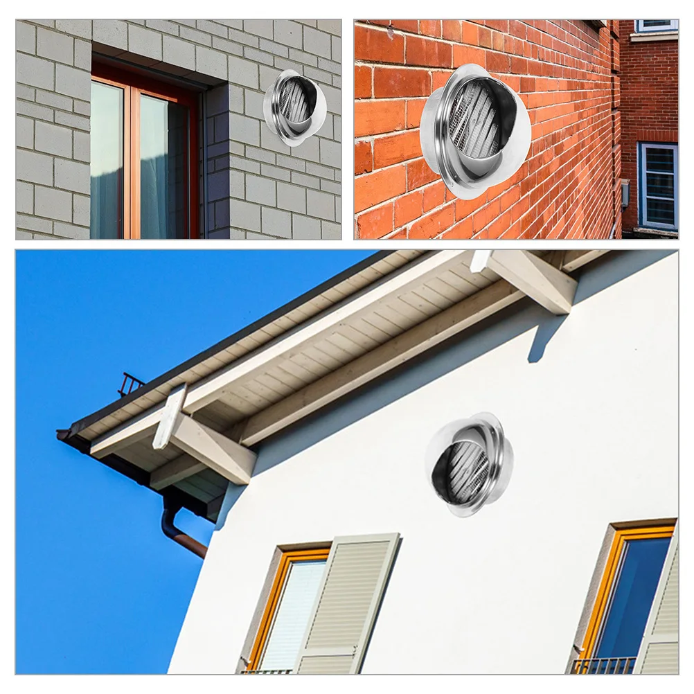 

Вытяжная вентиляционная крышка из нержавеющей стали, 70 мм, наружное настенное крепление, вентиляционная крышка, внешняя вытяжка, сменный вентилятор для ползания