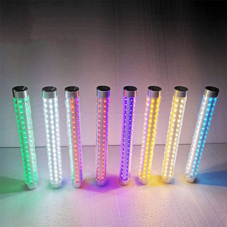 35CM Rechargeable Aluminum Alloy LED Sparkler Light LED Dance Wand LED Strobe Baton Dancing Glowing Stick For Bar Party Supplier