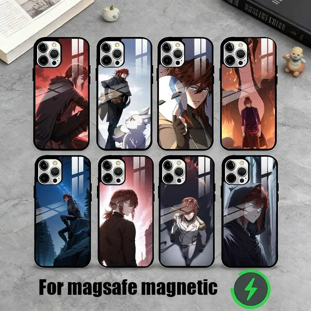 

A-Arthur Leywin AL Manga Art Phone Case For iPhone17,16,15,14,13,12,11 Plus,Pro Magnetic For Magsafe Wireless Charging