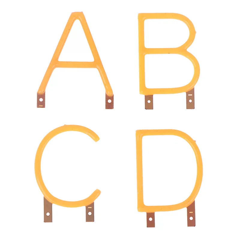 Engelse Letter Filament COB LED Filament DC3V Gele Diodes Feestdecoratie Lichtaccessoires DIY