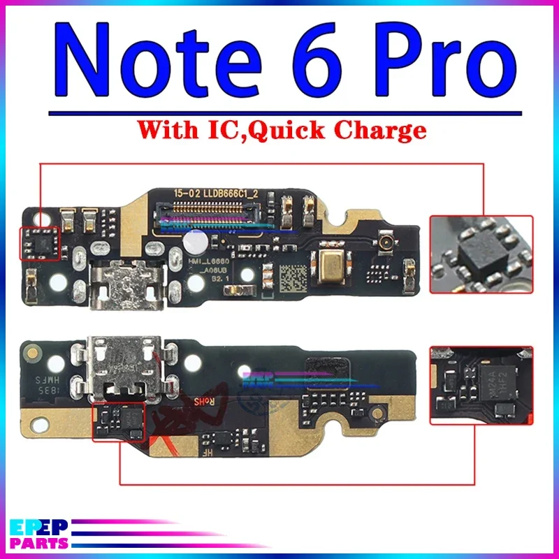 Usb Dock Charger Connector Flex for Xiaomi Redmi Note 5 Plus 5A  6 6A Pro Charging Board Flex Ports Module