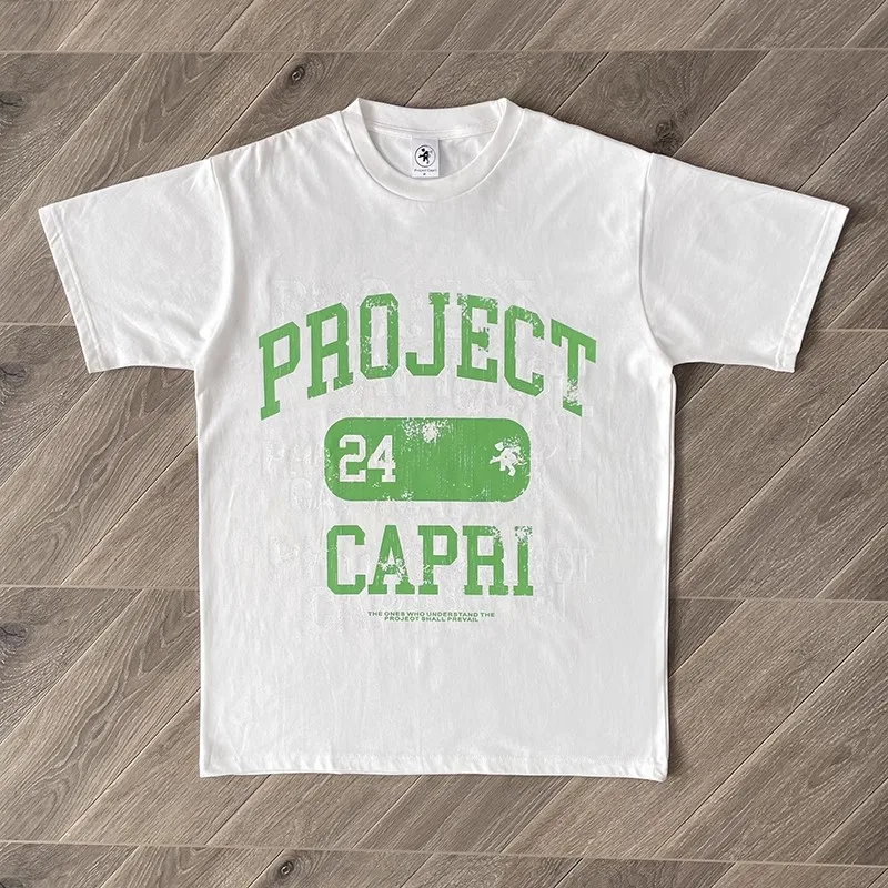 2024ss Cactus Jack Project Capri Emergency T Shirt Men Women High Quality Casual Tee Top T-shirt