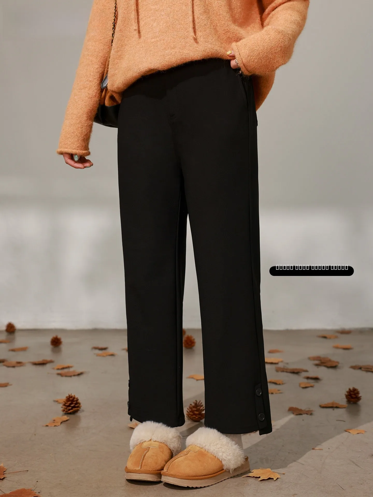 

Зимние повседневные брюки больших размеров для женщин, эластичные, теплые, на флисовой подкладке, укороченные, утягивающие, однотонные, универсальные, удобные брюки