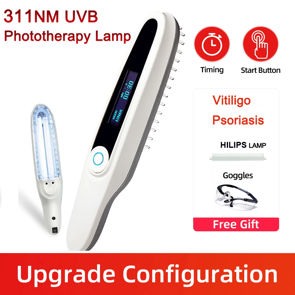 

Ultraviolet Therapy Light UVB 311nm Phototherapy Vitiligo Excimer NarrowBand Lamp Psoriasis Spots Eczema Skin Disease