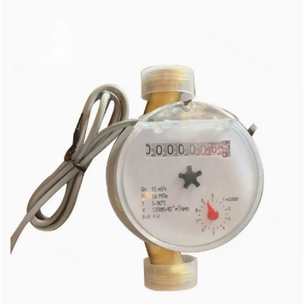 Intelligent Dry Copper Shell Single Jet Water Meter, High Sensitive Rotary Vane Thread Water Meter for Tap Water