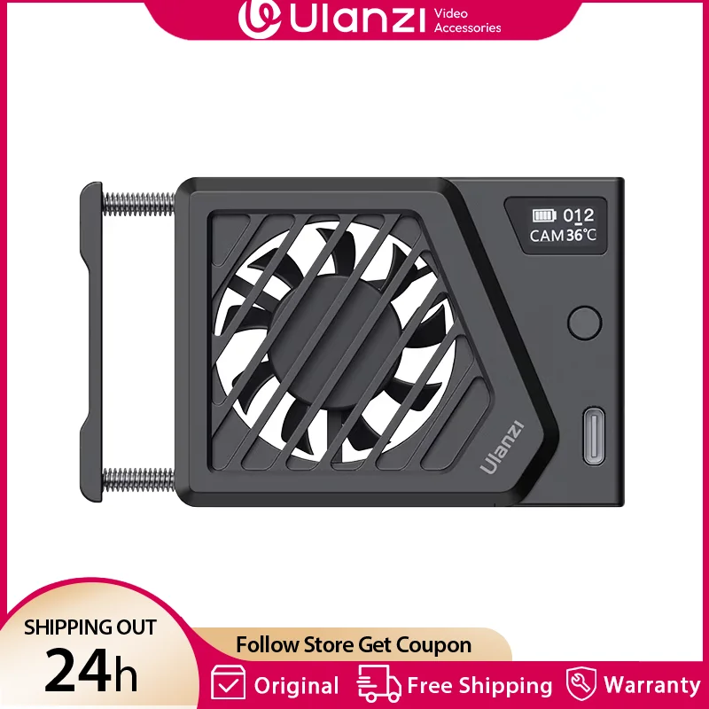 Updated Version Ulanzi CA25 Camera Cooling Fan Radiator 4K Recording Kit Heat Sink For Sony ZV-E1 R6 Mark II FUJIFILM XT4 Nikon