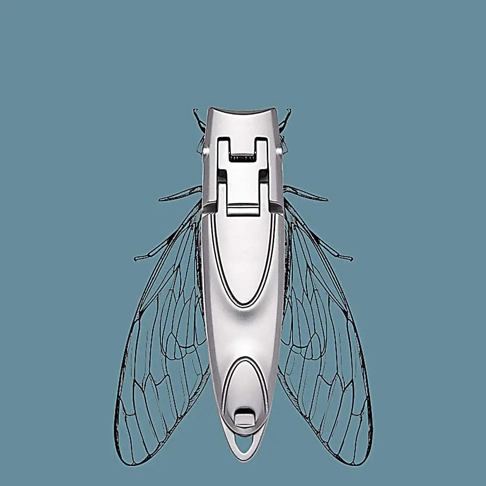 Pince de pédicure en acier en forme de cigale dorée, coupe-ongles Ultra-fin et pointu pour orteils, coupe-ongles épais, ciseaux à ongles