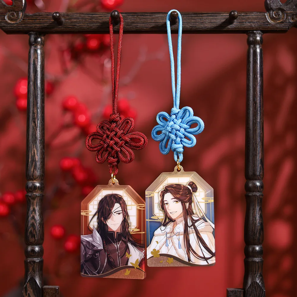 

Anime Tian Guan Ci Fu Hua Cheng Xie Lian Cosplay Acrylic Omamori Pendant Good Luck Amulet Kimono Pray Keychain Bag Accessories