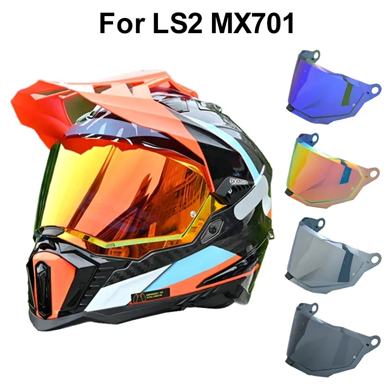 

LS2 MX701 Visors Replacement for LS2 EXPLORER Rally Helmet Shield Off-road Faceshield Windproof Motocross Lens Uv Protection