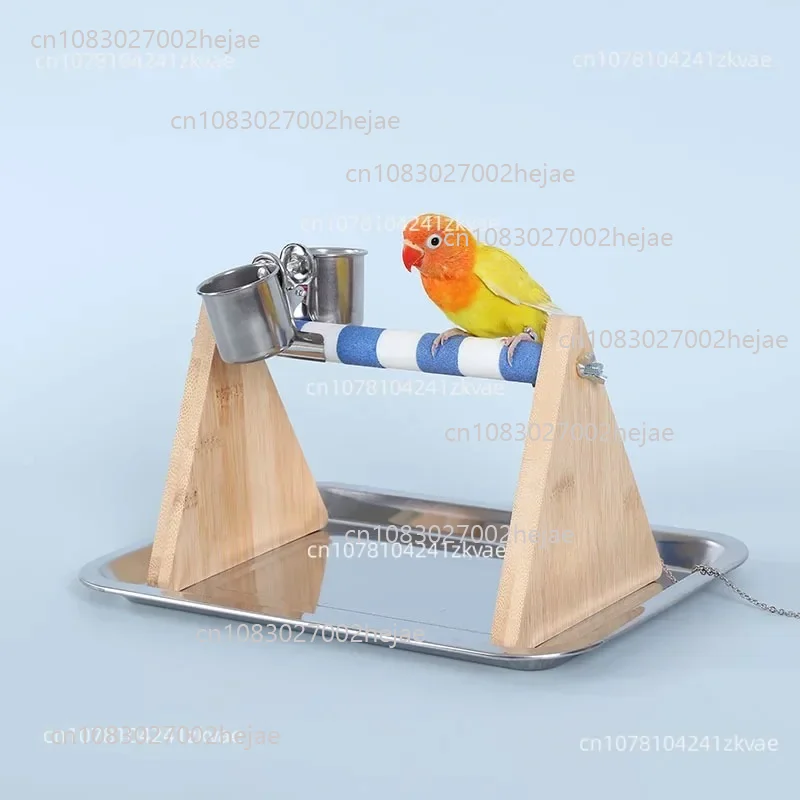 

Parrot Station Frame Desktop Platform Pole Jumping Board Playing Grinding Wooden Station Stick Stand Frame Cage BL50CS 20248411