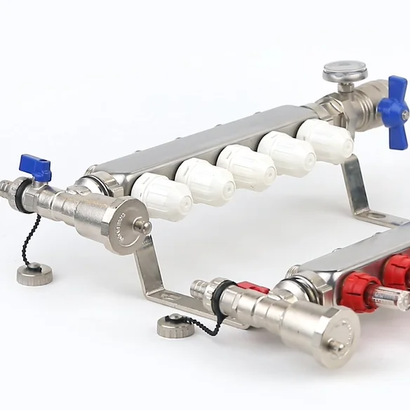 ATV&UTVHigh Quality Modern 304 Stainless Steel Under Floor Heating Water Systems Manifold with Flow Meter for Apartment