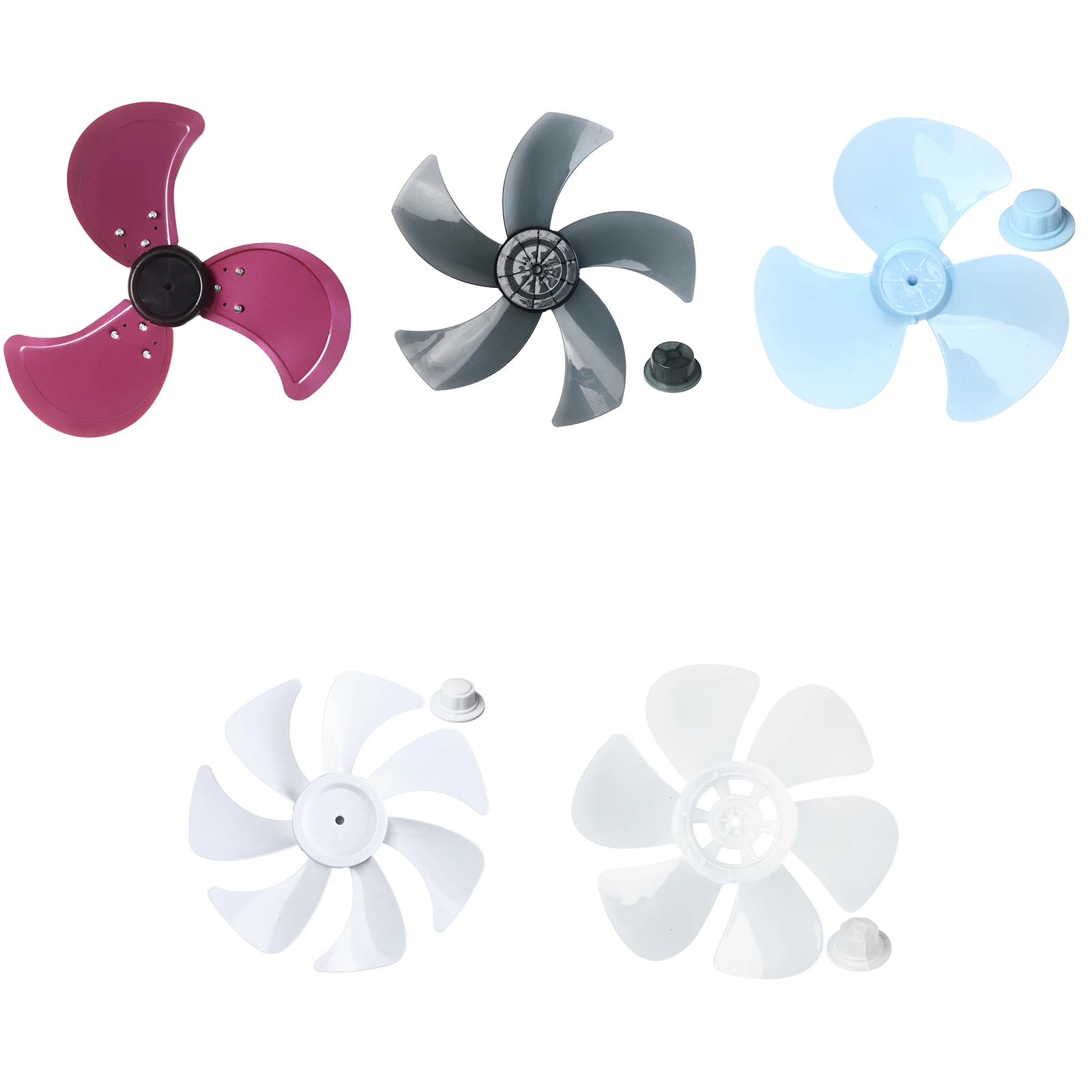 Replacement Fan Blades Plastic Blades for Table Standing Fans Material Efficient Airflow Easy Installation for Home Office