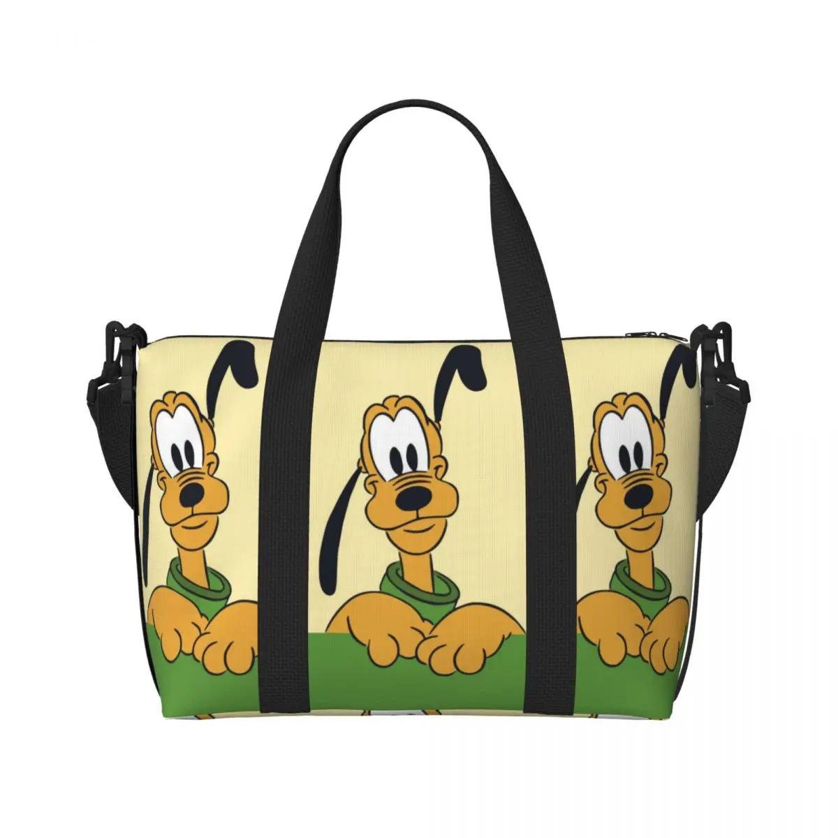 

Женская сумка-тоут с мультяшным рисунком P-Pluto, большая вместительная сумка для пляжа, спортзала, путешествий, на плечо