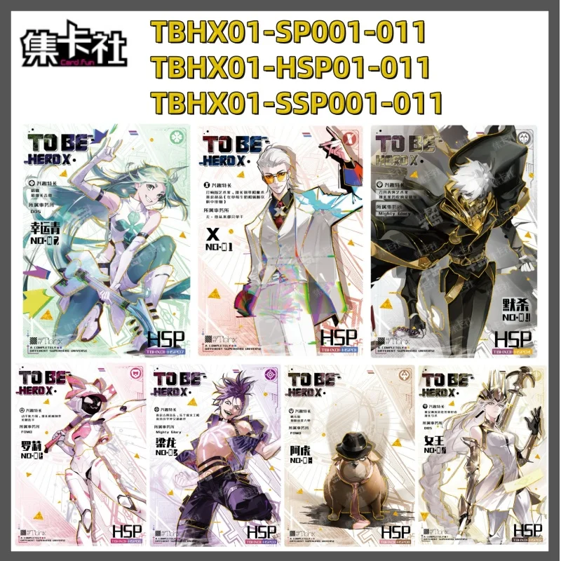 

riginal To Be HERO X Card SP SSP HSP Rare Heroes Wei Chao Queen Liang Long Signed Cards Anime Collection Card Toys Gift