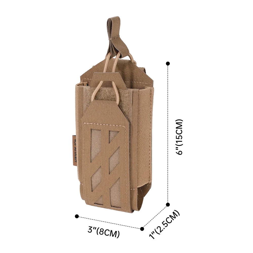 Tactical Radio Pouch Hunting Walkie Talkie Holder Open-Top Interphone Hanging Bag Military Molle Nylon Magazine Pouch