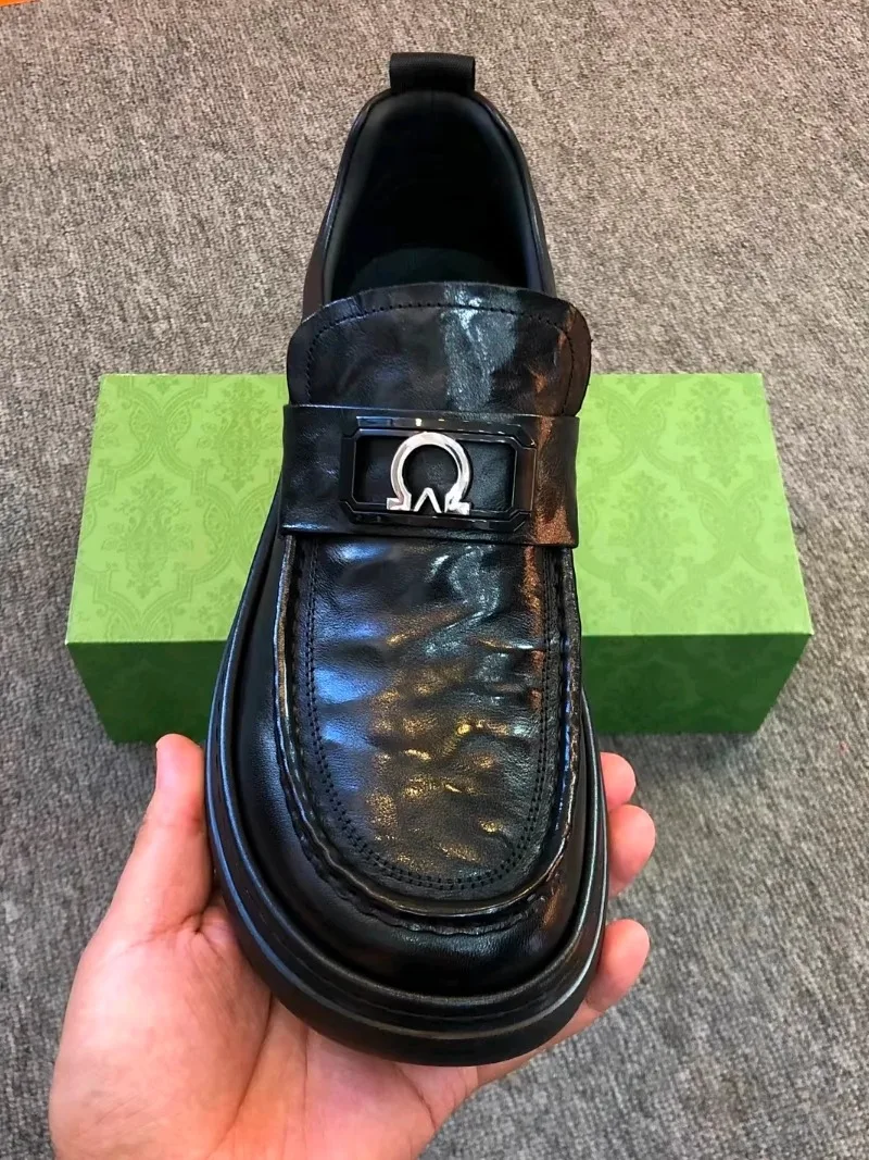 

High Quali Casual Leather Men's oes Comfortable Faionable Versatile Busin European Sle F736F28 New Arrival