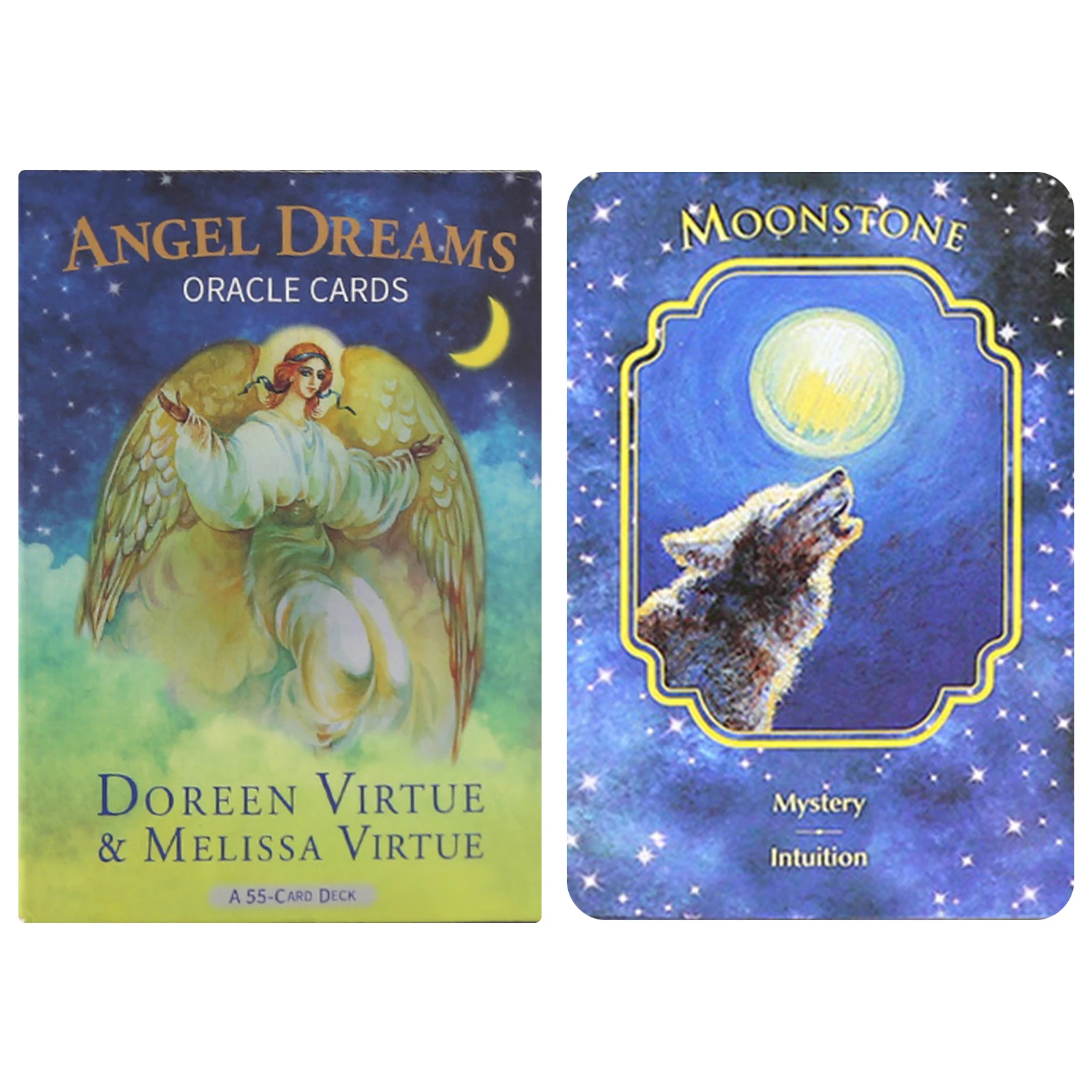 Mensagem mágica das cartas oráculo dos sonhos do anjo, adivinhação misteriosa, baralho de cartas do destino Tarot em inglês, cartas de jogo de