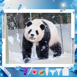 Panda FuBao DIY Diamond Painting Kit Cute Animals 2024 Round/Square Diamond  Full Diamond Mosaic Home Decoration Painting