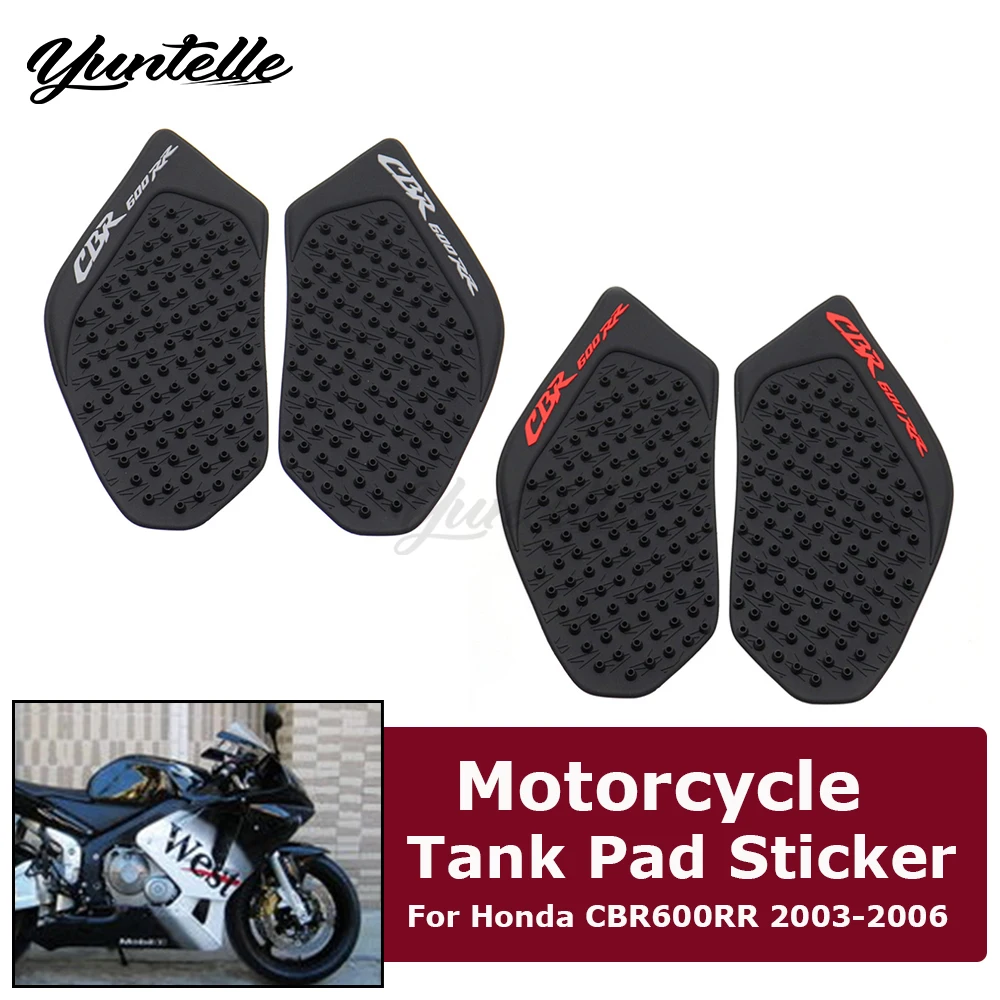 

Side Fuel Tank Pad Sticker For Honda CBR600RR CBR 600RR 2003-2006 2005 Motorcycle Accessories Knee Grip Traction Protective Pad
