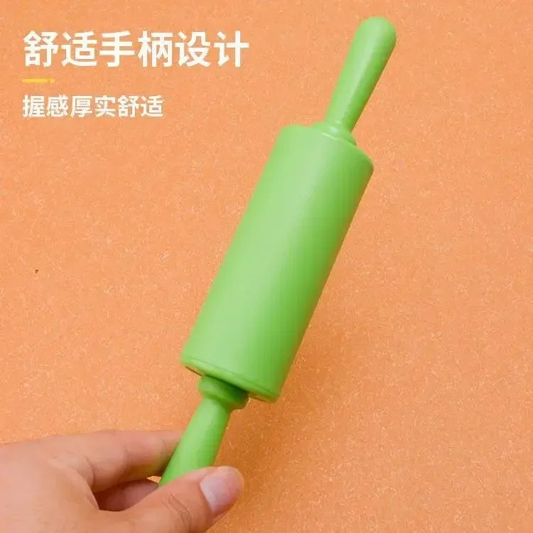 1pcs Plastic rolling pin Household small PP handle Roller dumpling rolling stick Mini dough stick baking tool