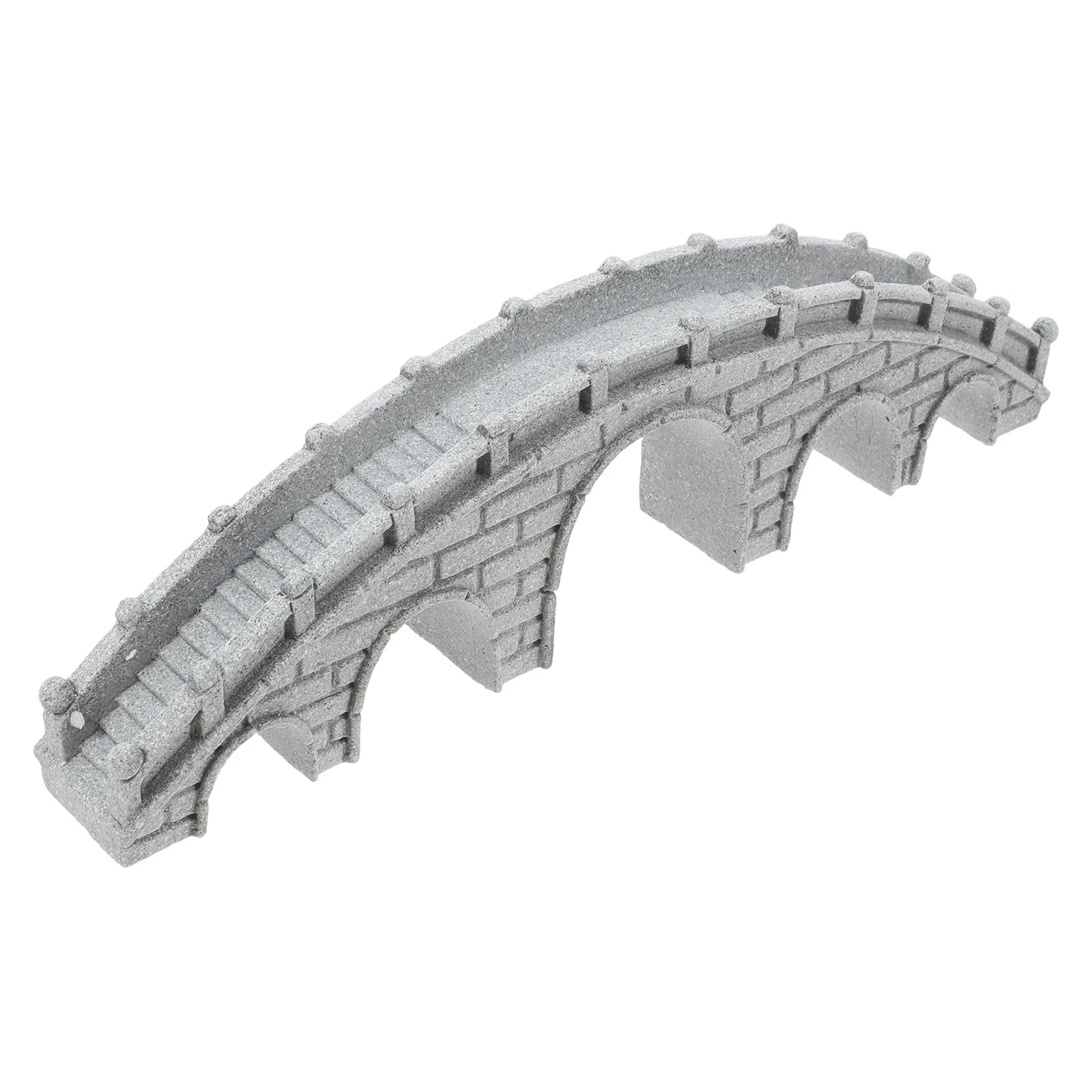 جسر حجري لديكور المناظر الطبيعية الصغيرة مصنوع يدويًا بونساي مصغر لحوض السمك وخزان الأسماك وحديقة سطح المكتب