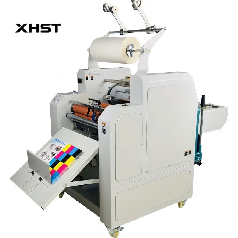 WD-FM720Y Hydraulic Roll Laminator 720mm Industrial Thermal Laminating Machine With Pull Cut