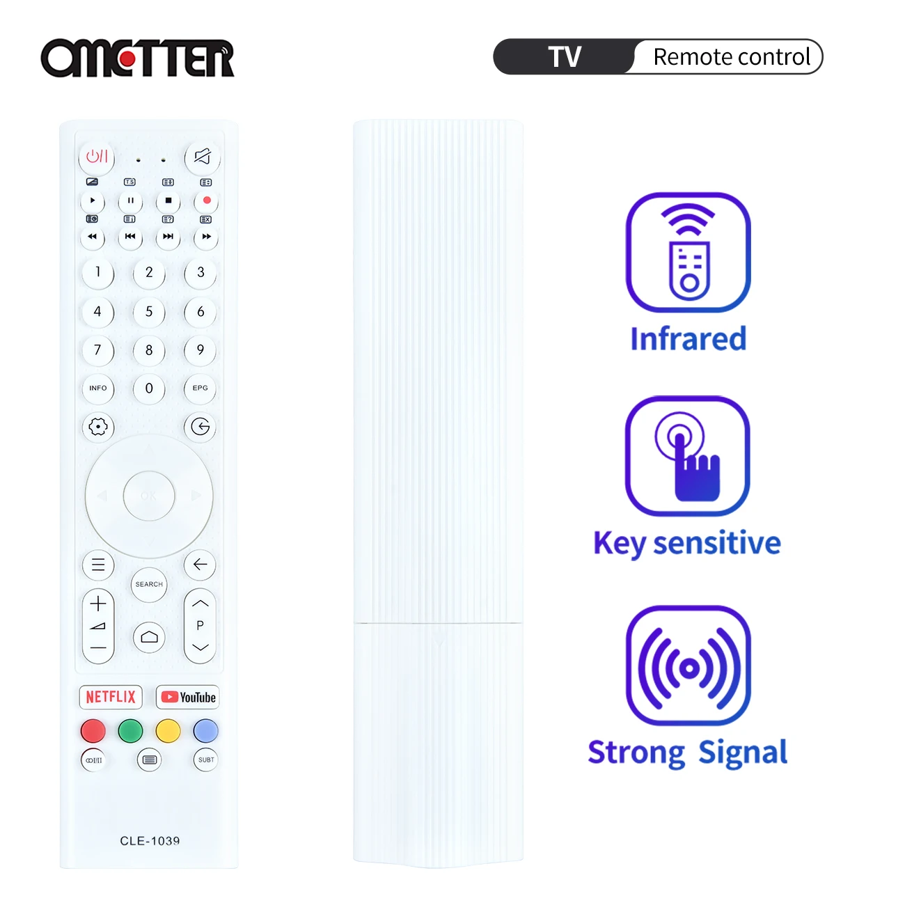 CLE-1039 for Hitachi Smart TV Remote Control