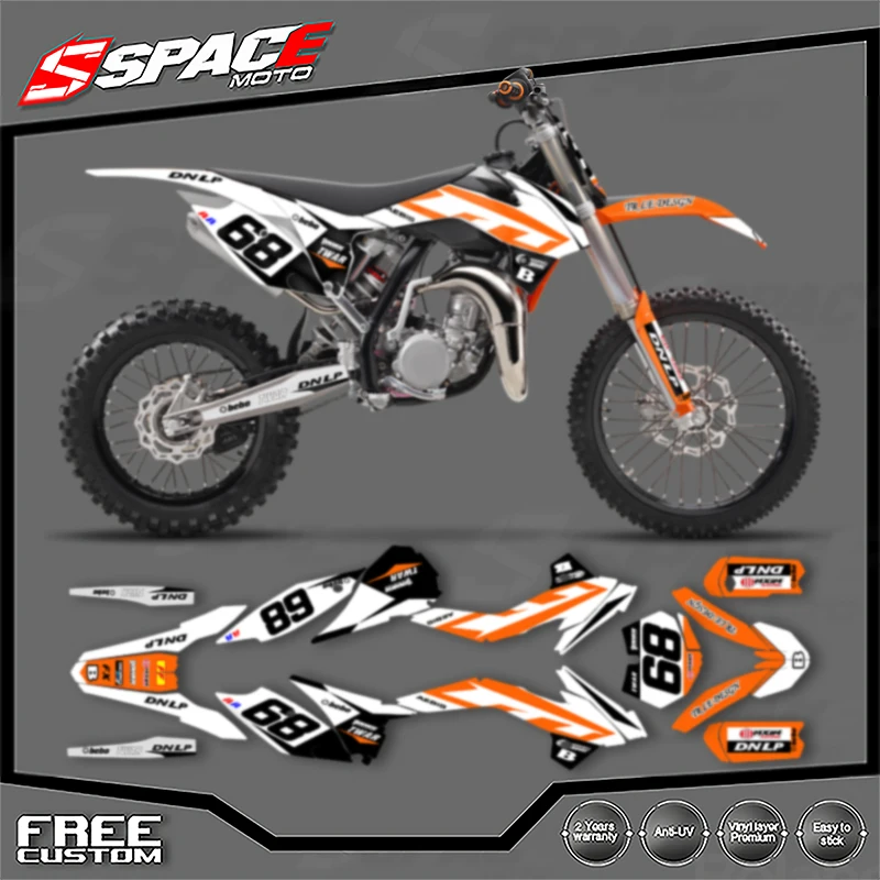 

SPACE Custom Motorcycle Graphics Background Decal for KTM SX SX85 2013 2014 SX85 2015 2016 2017 Stickers Kits 04
