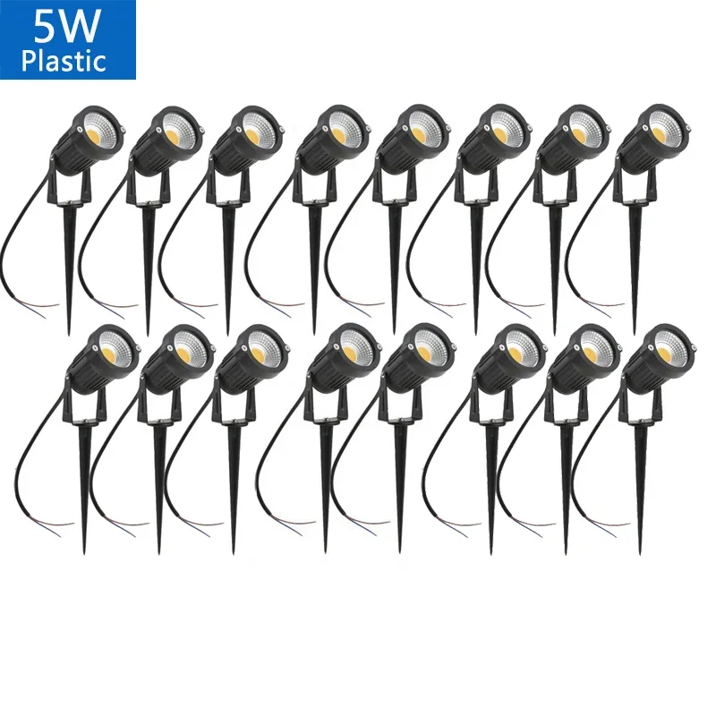 

5W LED Lawn Light Waterproof IP65 Garden Lawn Lamps Spike Bulb Tuinverlichting Outdoor Lighting For Garden AC220V 110V 12V 24V