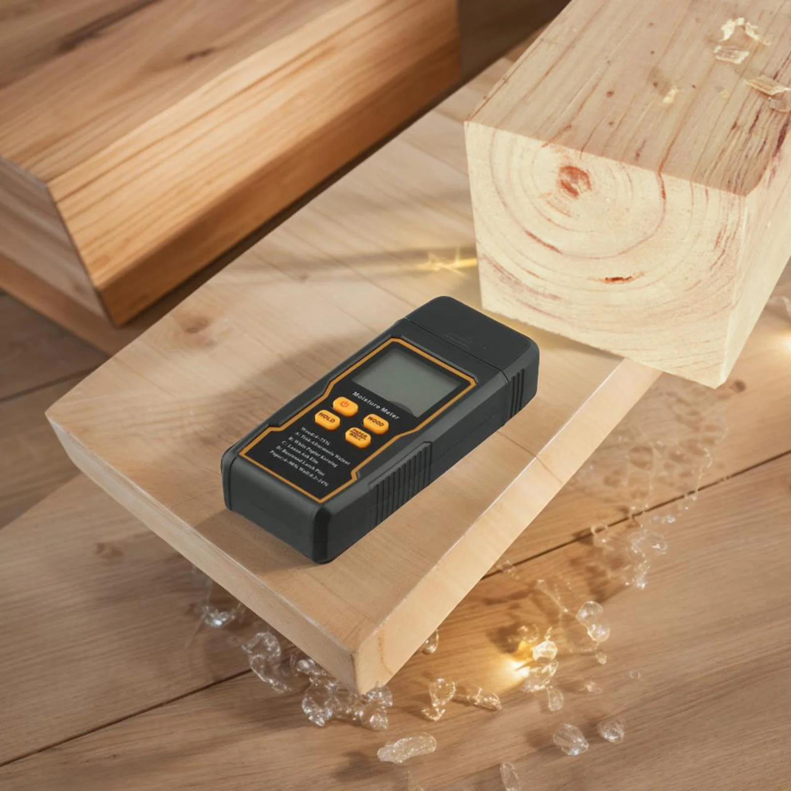 

Цифровой измеритель влажности, 4-контактный ЖК-дисплей с подсветкой, подходит для деревянных стен для производителей, установщиков полов и осмотра