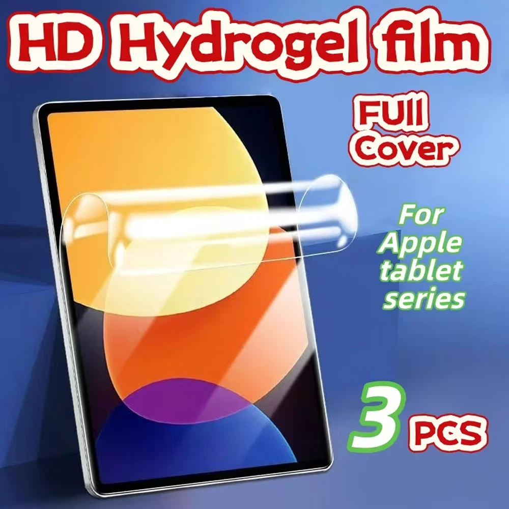 3Pcs Hydrogel Film For iPad 11th 10th Generation Pro 12.9 11 Air 13 Pro 13 10.5 9.7 7th 8th 9th Mini 2 3 4 5 6 Screen Protectors