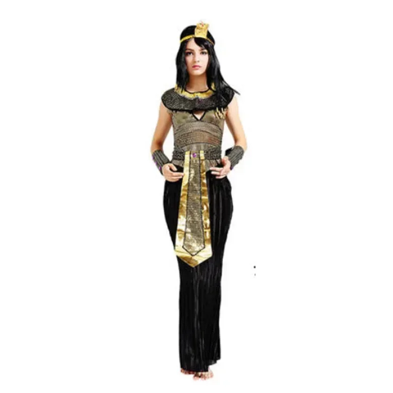 Women Men Girl Boy Egypt Pharaoh Party Clothing Egyptian King Fancy Dress Role Play Cosplay Halloween Costume