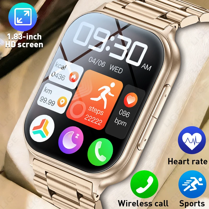 

LIGE New 700mAh Smart Watch Men Women Sports Fitness Track Waterproof Heart Rate Blood Oxygen Monitor Bluetooth Call Smartwatch