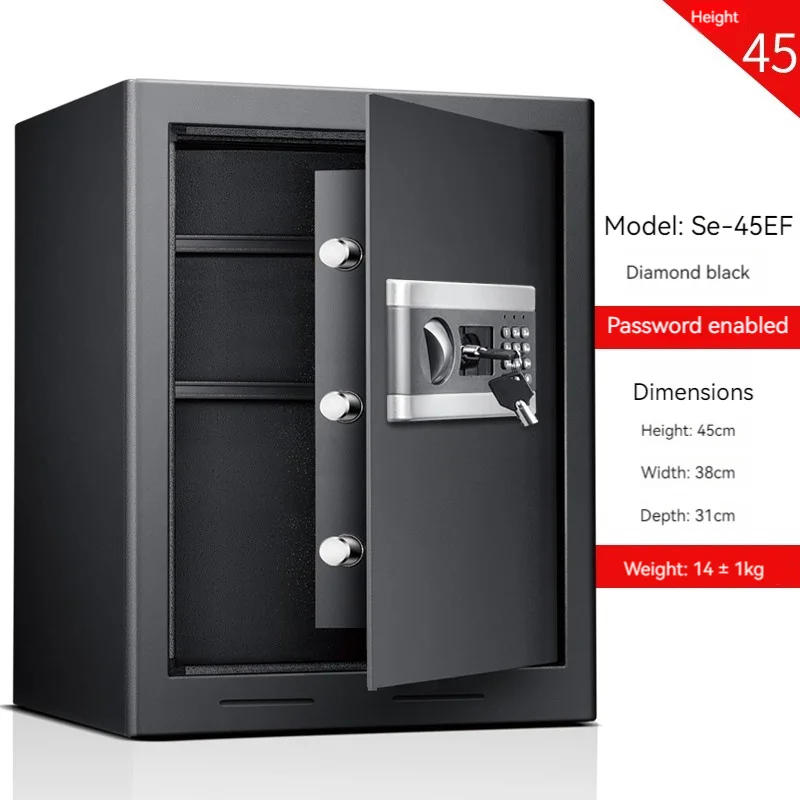 Digital Safe Cabinet Security Box Fireproof Waterproof Lock Box Document Safe Box Metal Office Storage Steel Safety Cabinet