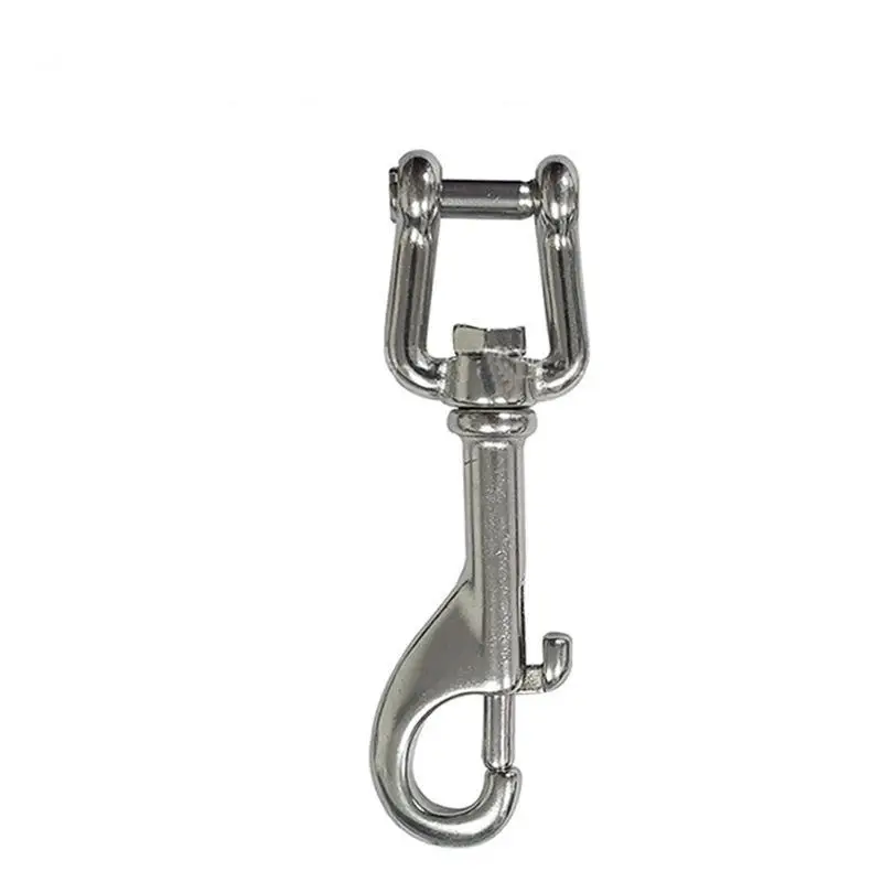 Marine Diving Shackle 85/100mm Swivel Bolt Snap Hook Strap Eye Chain Clip for Diving Surfing Kayaking Water Sports