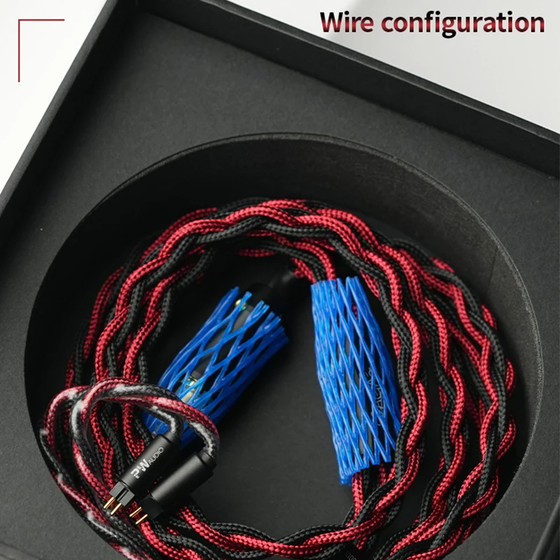 GothamPro & PWaudio 0.78mm 2PIN BAGA 오디오 케이블 레드-블랙