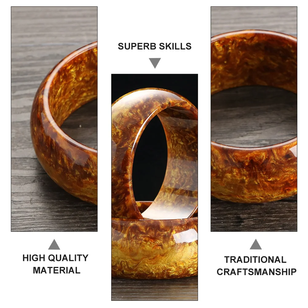 

Golden Wire Sea Willow Resin Bracelet Hanfu Wrist Decoration Fashion Retro Jewelry For Women Beach Street Photography Accessory
