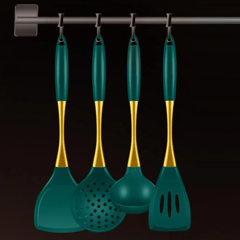 

Silicone Spatula Silicone Kitchen Utensil Set Heat-resistant Non-stick Spatula Ladle Food-grade Dishwasher Safe Cooking Tools