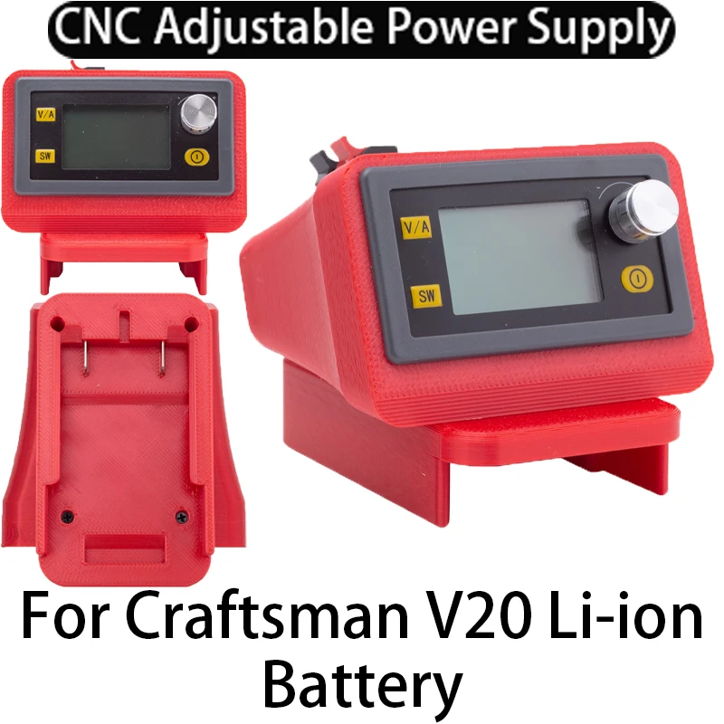 CNC adjustable DC regulated power supply for Craftsman V20 Li-ion battery Adapter Buck-boost controllable power supply