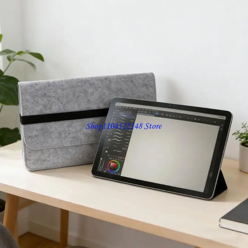 P9FA Felt Protective Bag Digital Graphics Drawing Tablets Protective Case Cover for MovinkPad 14