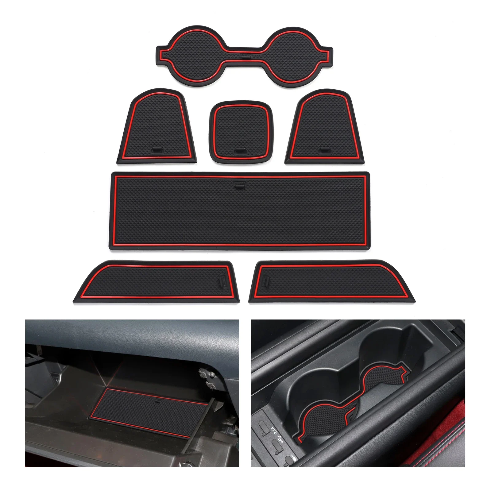 

for Toyota GR86 Subaru BRZ 2022 Anti-Slip Gate Slot Cup Mat Door Groove Mat Accessories Rubber Stickers