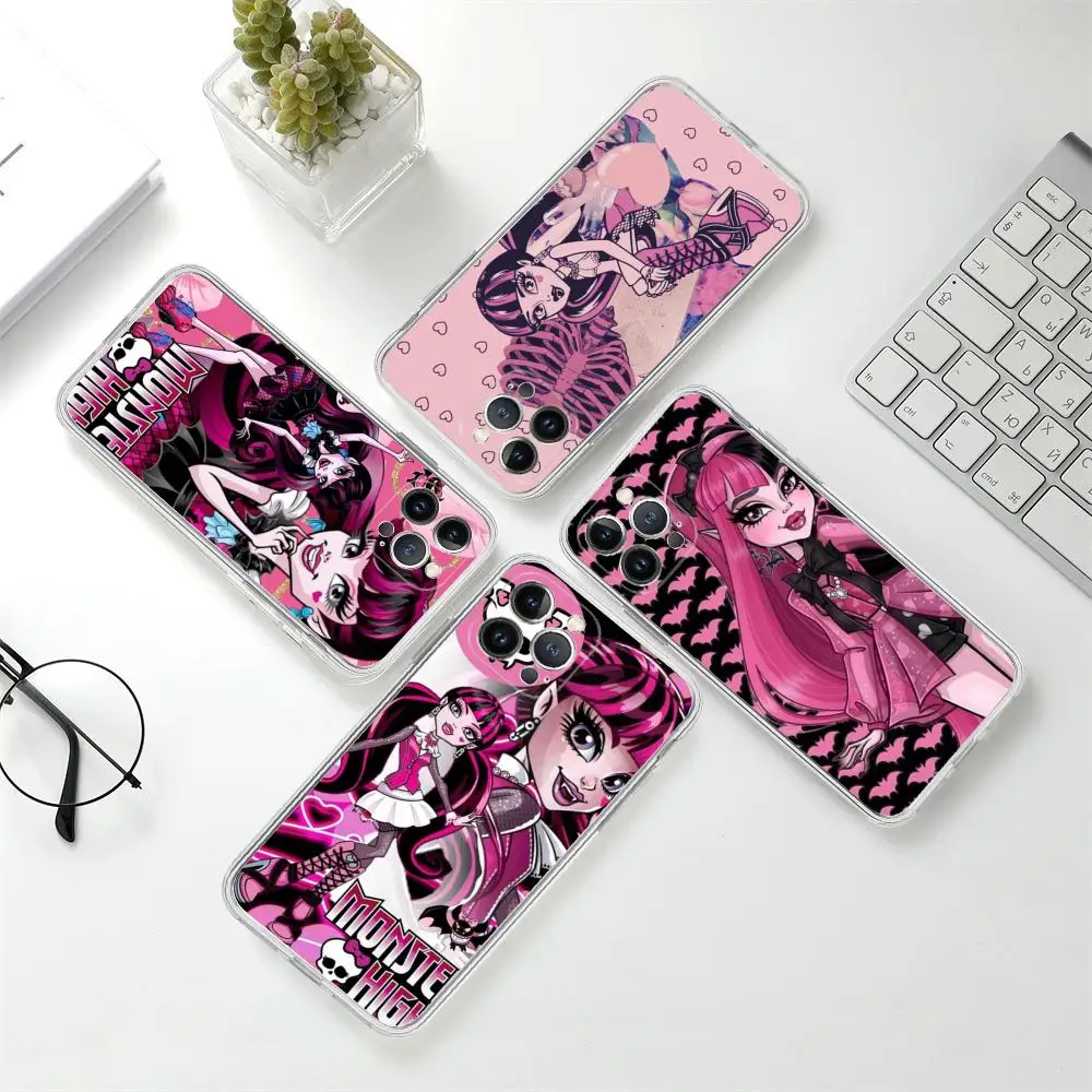 Fashion M-Monster High TV Show Phone Case For IPhone 15 14 11 12 13 Mini Pro XS Max Cover 6 7 8 Plus X XR SE 2020 Funda Shell