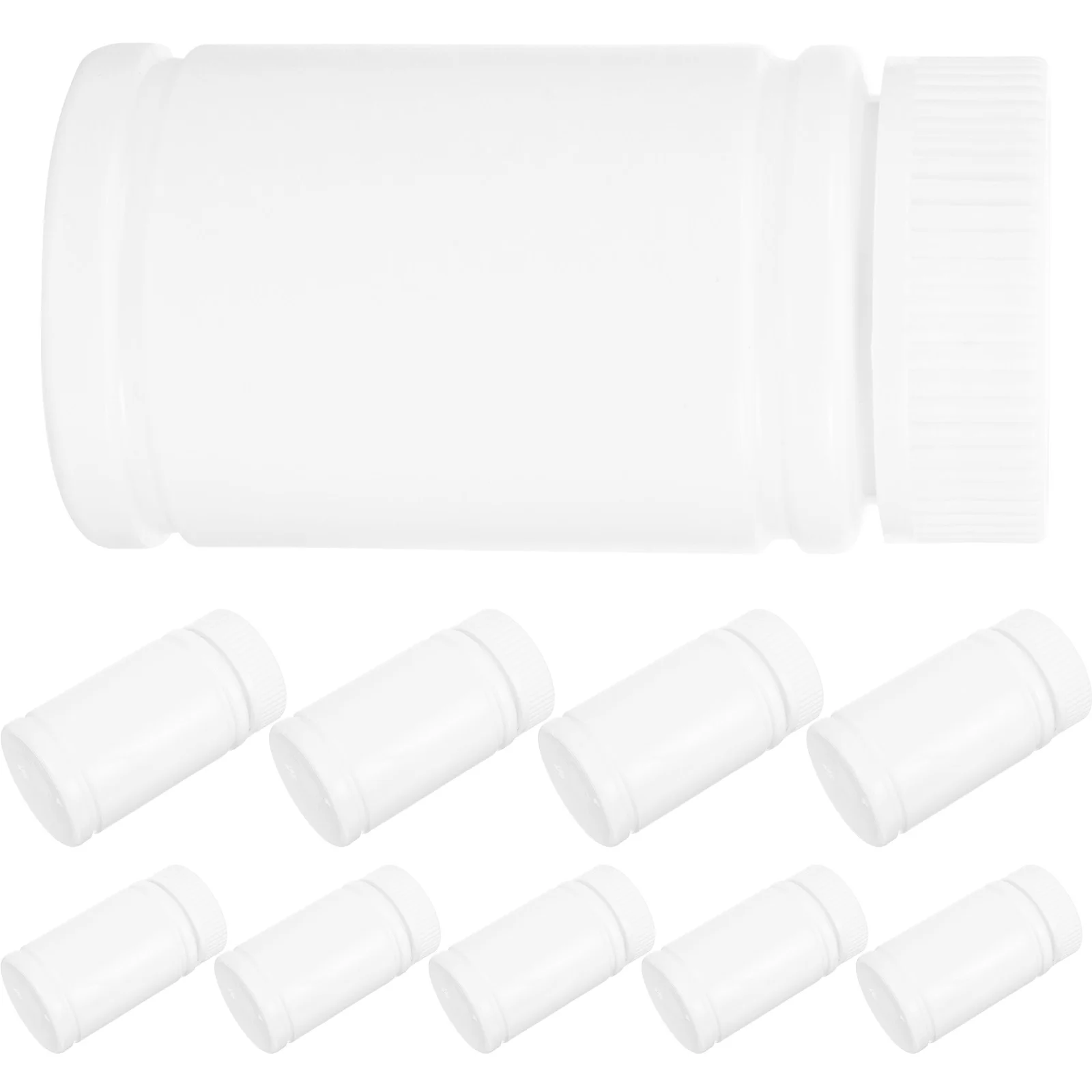 

10 шт., пустая бутылка для хранения лекарств, герметичный портативный контейнер-держатель для планшетов, витамины, пустая бутылка для путешествий