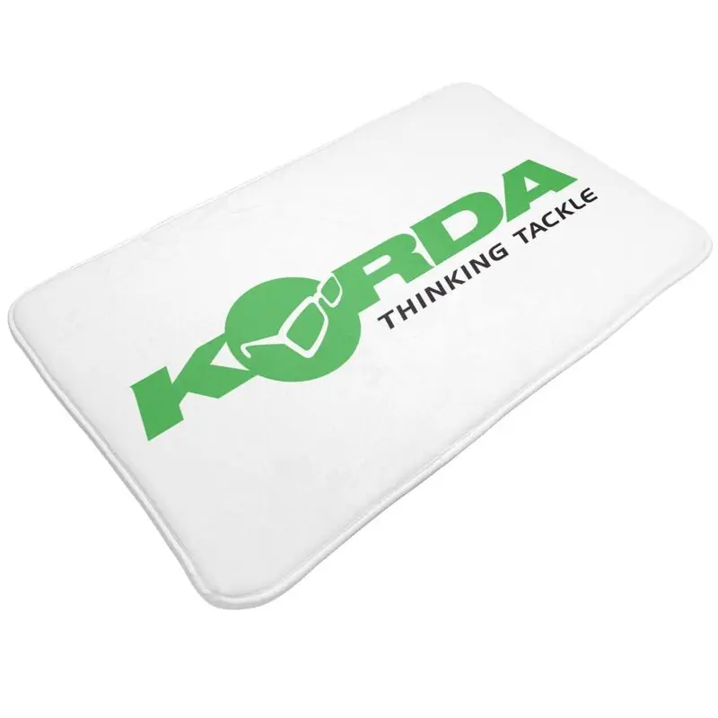 Custom Korda Fishing Logo Doormat Mat Anti-Slip Fisherman Gift Bath Kitchen Garage Rug Carpet 40*60cm