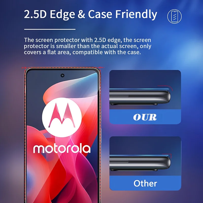 2 حزمة الترا HD الزجاج المقسى حامي الشاشة لموتورولا موتو G04 G05 G15 G35 G45 G55 G85 G14 G24 G34 G54 G64 G84 فيلم #2