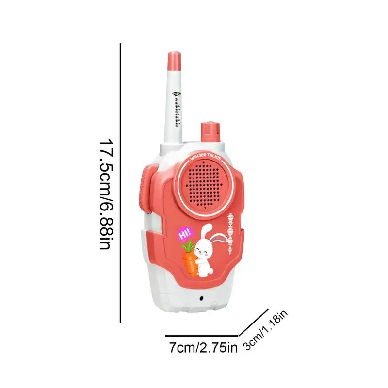 Mini Talkie Walperforé pour Enfants, Déterminer les Animaux de Dessin Animé, Radio Bidirectionnelle, Intelligent, Sans Fil, Comunicador pour Garçons et Bol