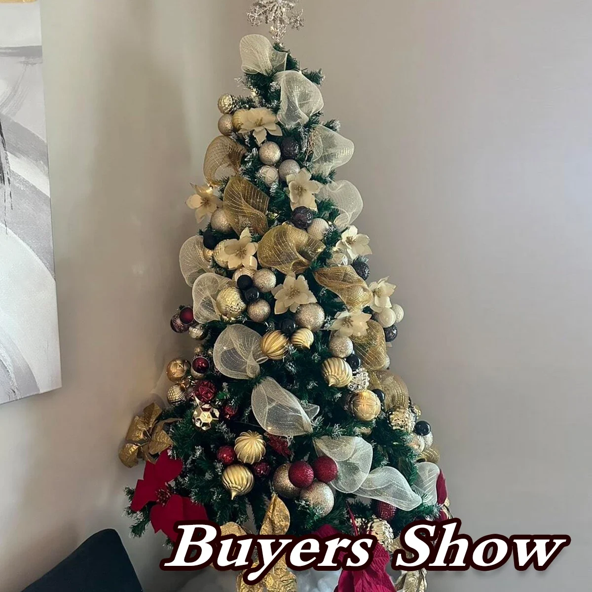 10Yards Christmas Ribbon Tree Decorations DIY Wreath Garland Christmas Decor 2024 for Home Xmas Navidad Noel Gifts New Year 2025