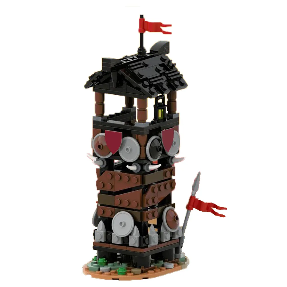 

MOC-154058 Модель часовой башни для средневекового городского замка, тема 260 деталей